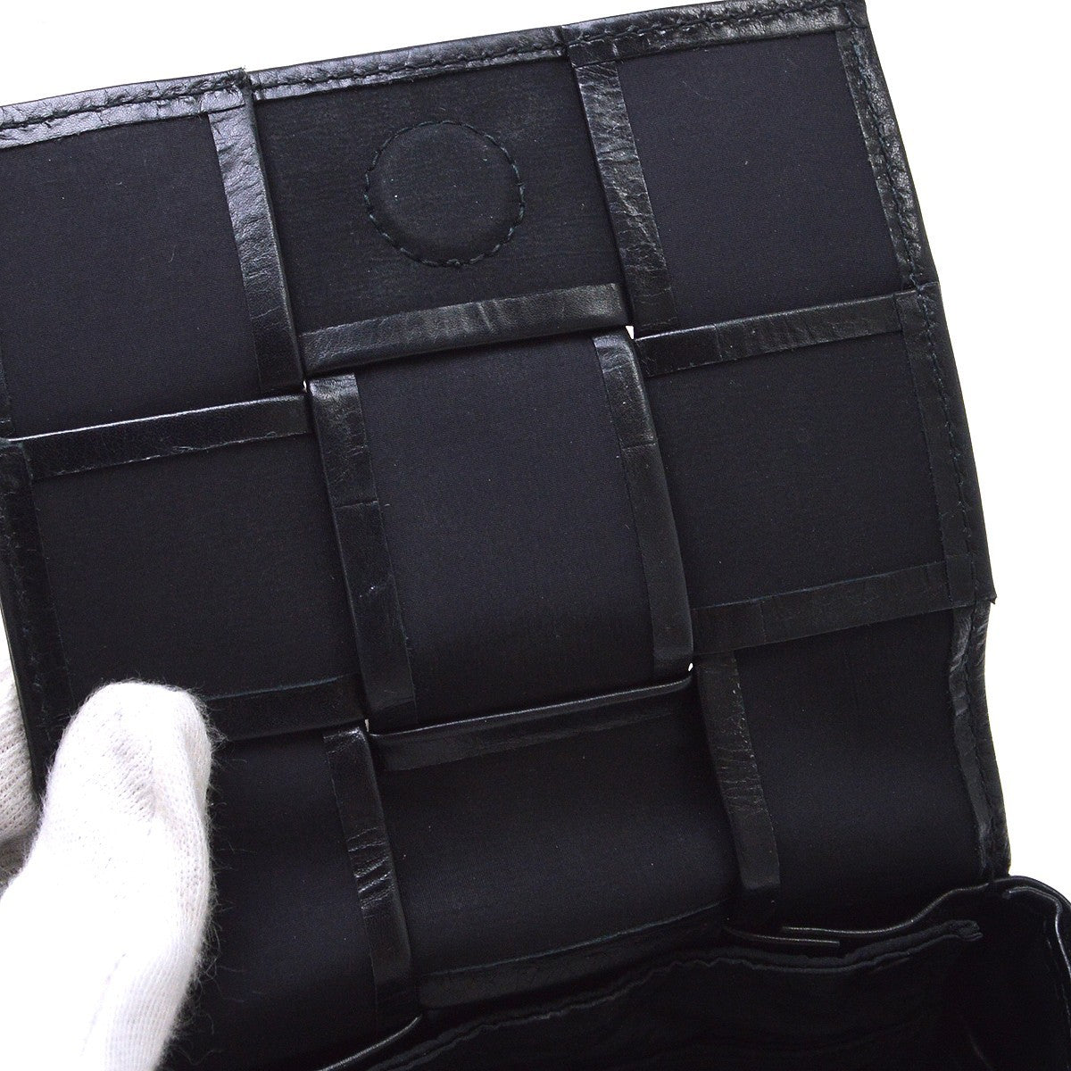 Bottega Veneta Black Intrecciato Candy Cassette Mini Shoulder Bag