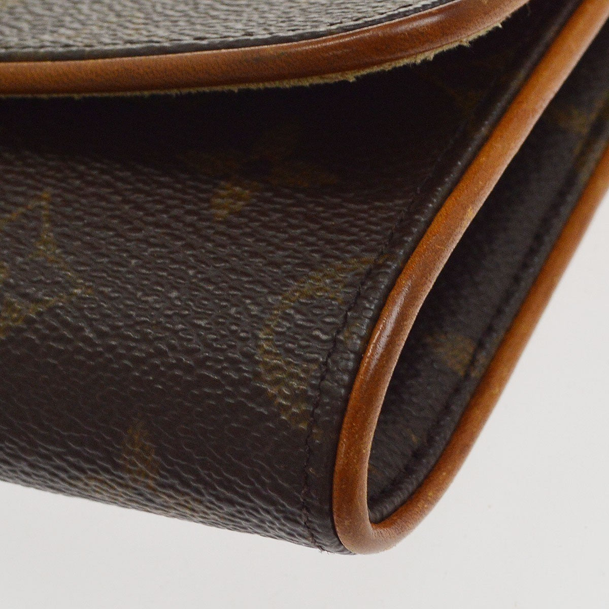 Borsa Louis Vuitton Pochette Twin GM Vintage in Tela Monogram Marrone