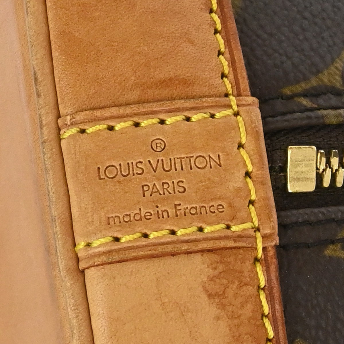Louis Vuitton Alma Handbag Monogram Autentica