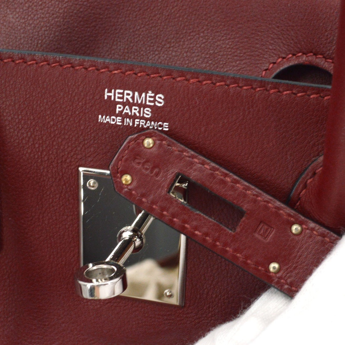Borsa Hermès Rouge H Swift Birkin 30 Handbag Vintage in Pelle Swift Rouge H