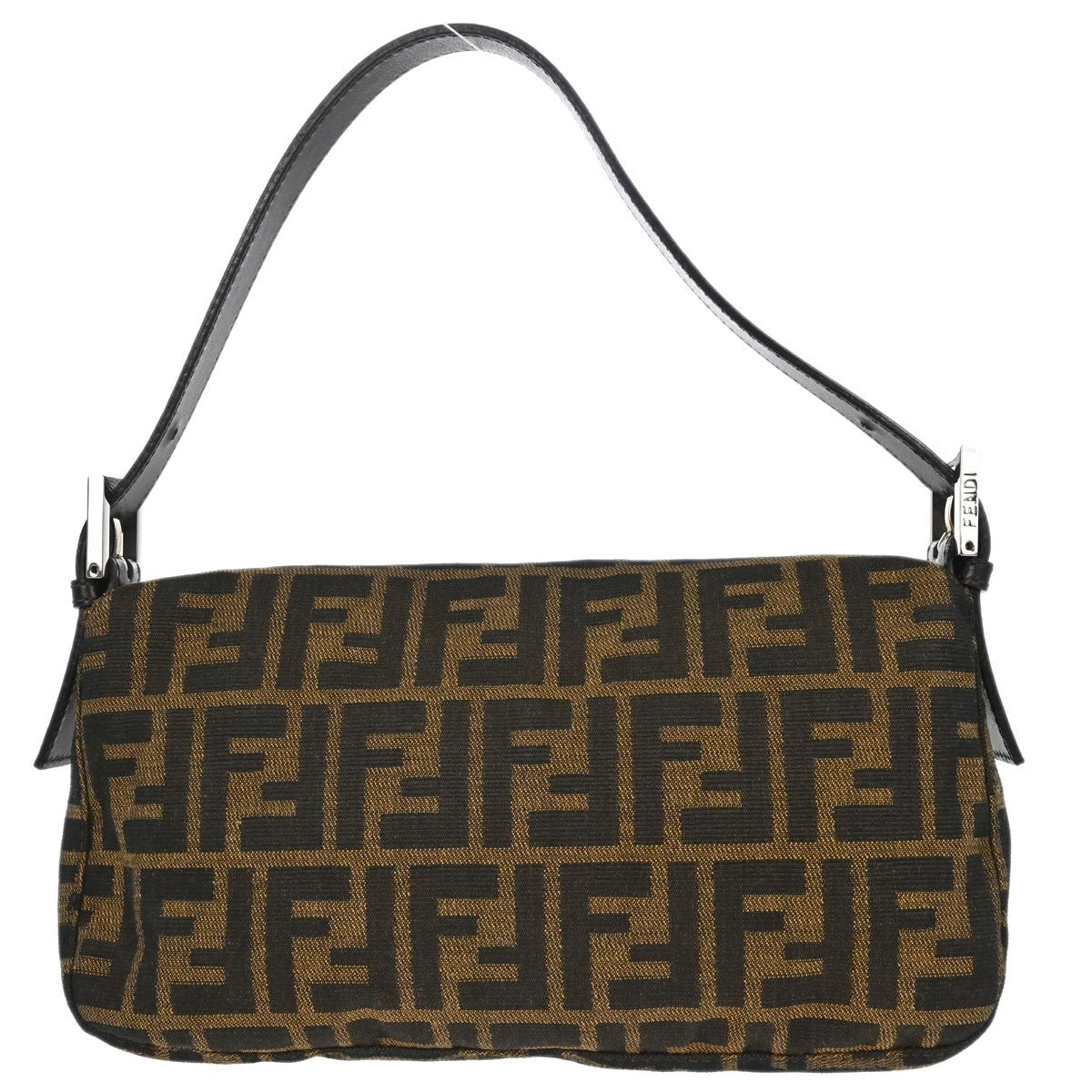 Borsa Fendi Baguette Zucca vintage in tela marrone