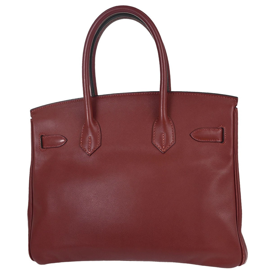 Borsa Hermès Rouge H Swift Birkin 30 Handbag Vintage in Pelle Swift Rouge H