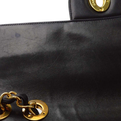 Chanel Black Caviar Mademoiselle Jumbo Classic Flap Bag