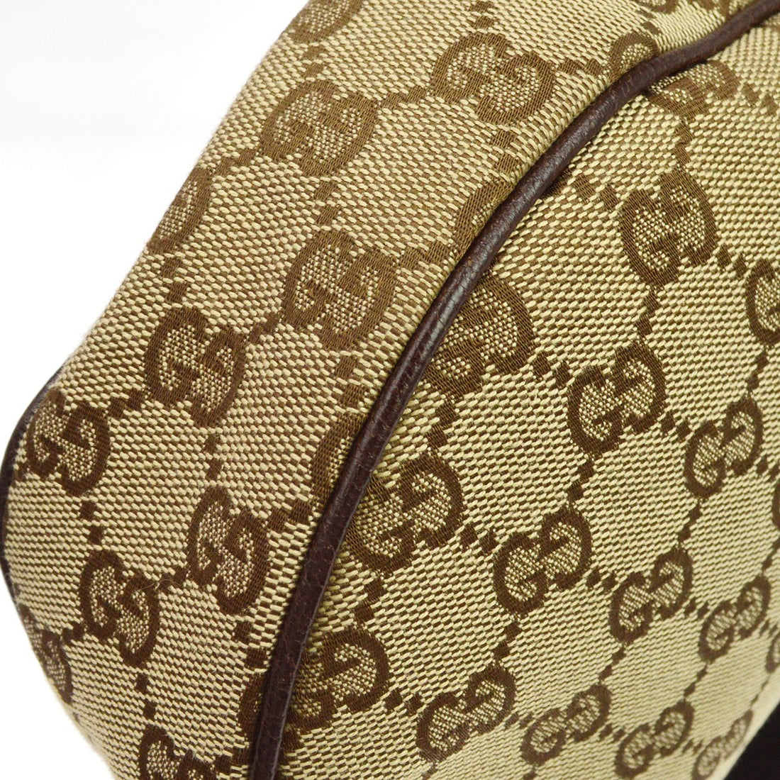 Borsa Gucci a Tracolla GG Vintage in Tela Marrone