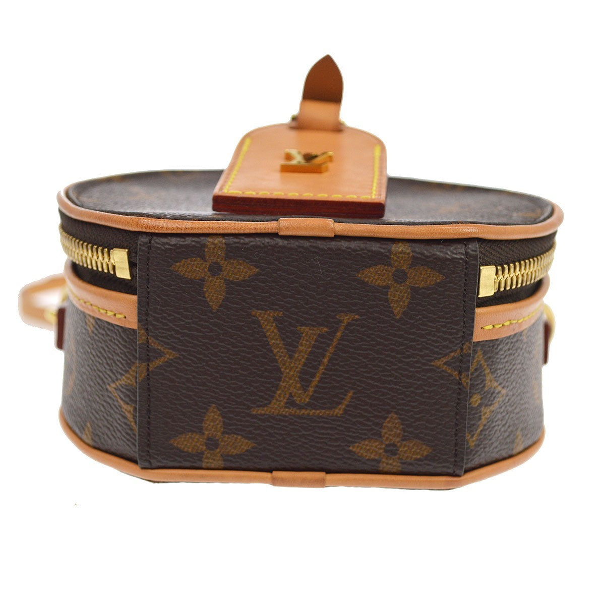 Borsa Louis Vuitton Mini Boîte Chapeau Vintage in Tela Monogram Marrone