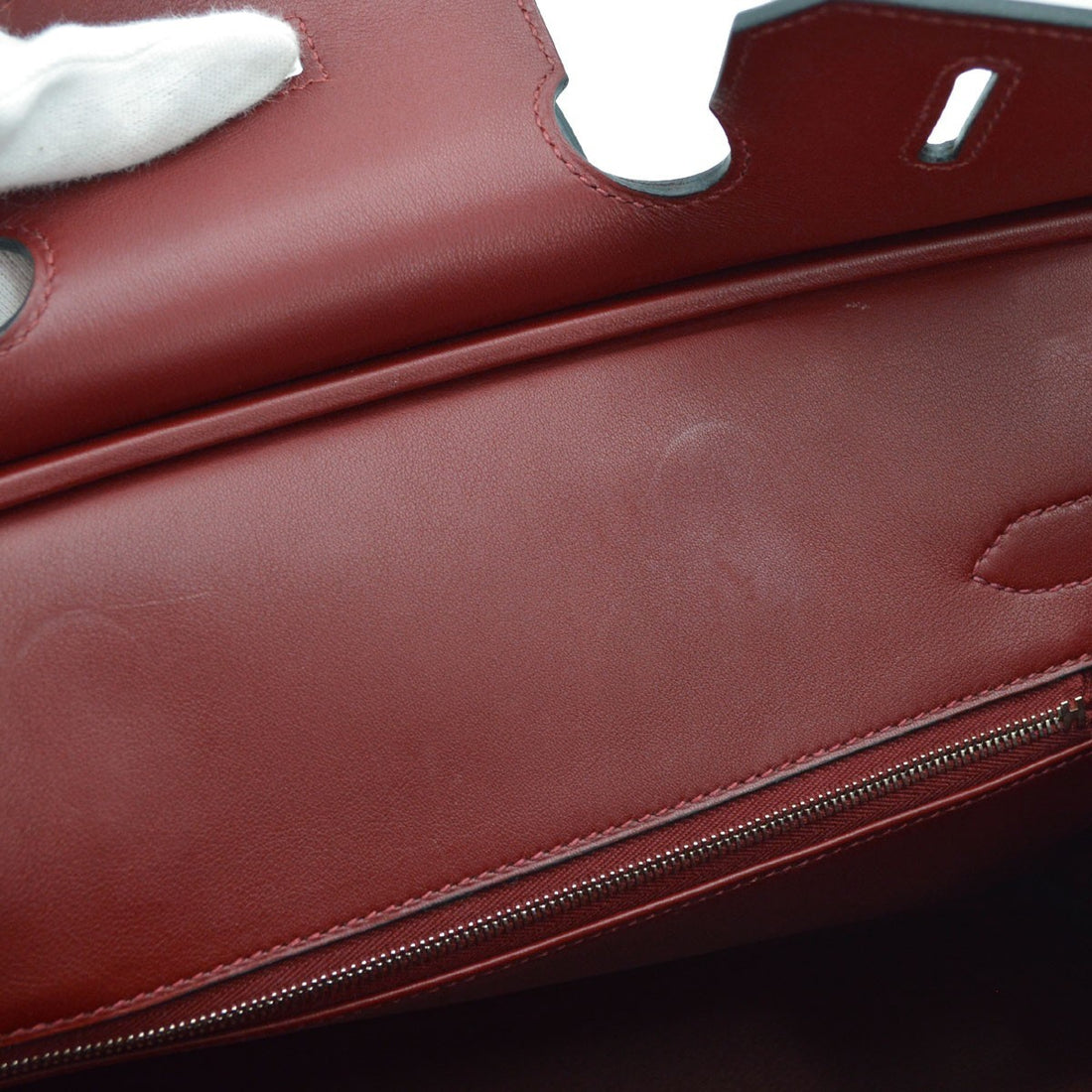 Borsa Hermès Rouge H Swift Birkin 30 Handbag Vintage in Pelle Swift Rouge H