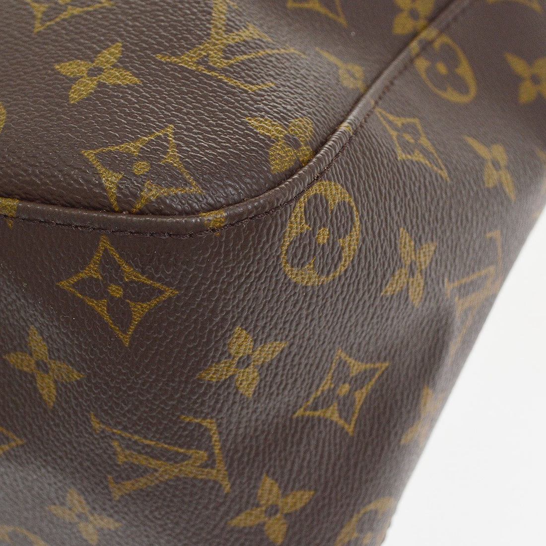 Borsa Louis Vuitton Looping GM Shoulder Bag Monogram Vintage in Monogram Canvas Marrone
