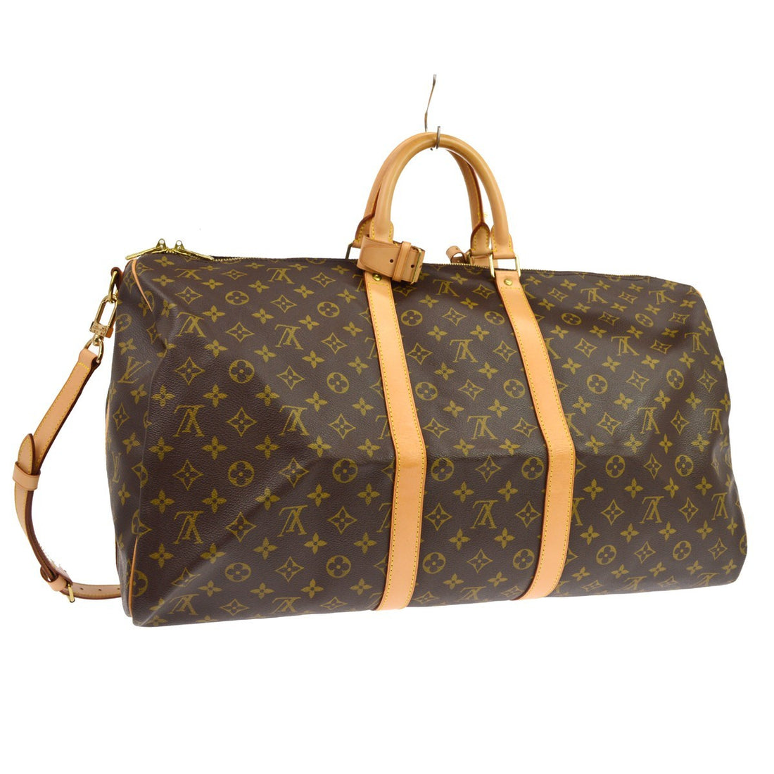 Borsa Louis Vuitton Monogram Keepall Bandouliere 55 Vintage in Monogram Canvas Marrone