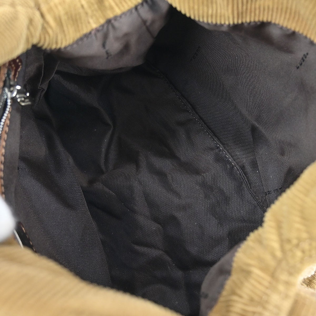 Borsa Fendi Vintage a Mano in Cotone Marrone