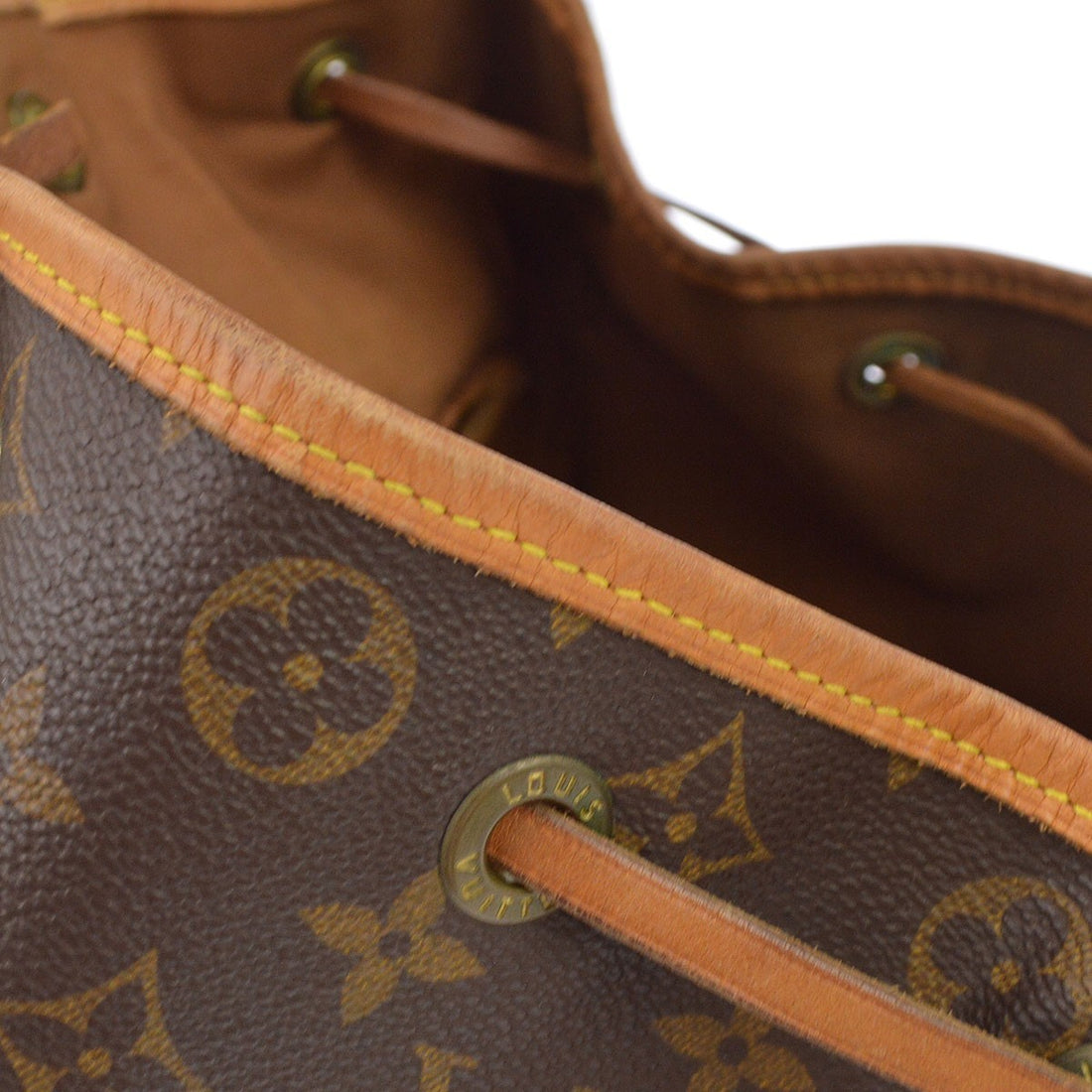Borsa Louis Vuitton Montsouris GM Vintage in Tela Monogram e Pelle Marrone
