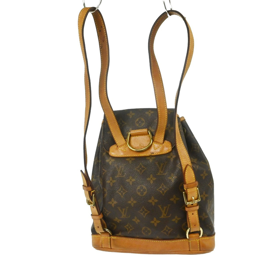 Zaino Louis Vuitton Montsouris MM Vintage in Tela Monogram Marrone
