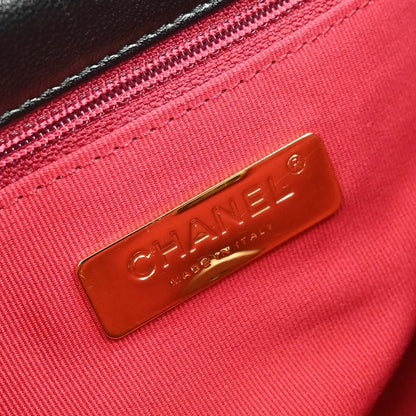 Borsa Chanel Dix-neuf 19 2Way Flap Vintage in Pelle di Agnello Nera