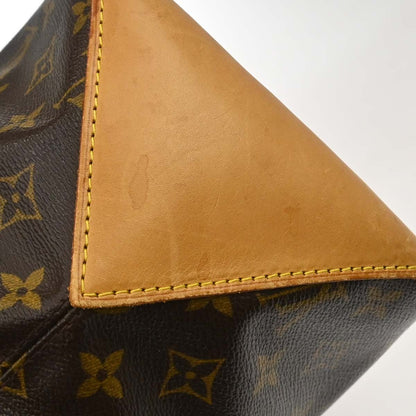 Borsa Louis Vuitton Cabas Mezzo Vintage in Tela Monogram Marrone