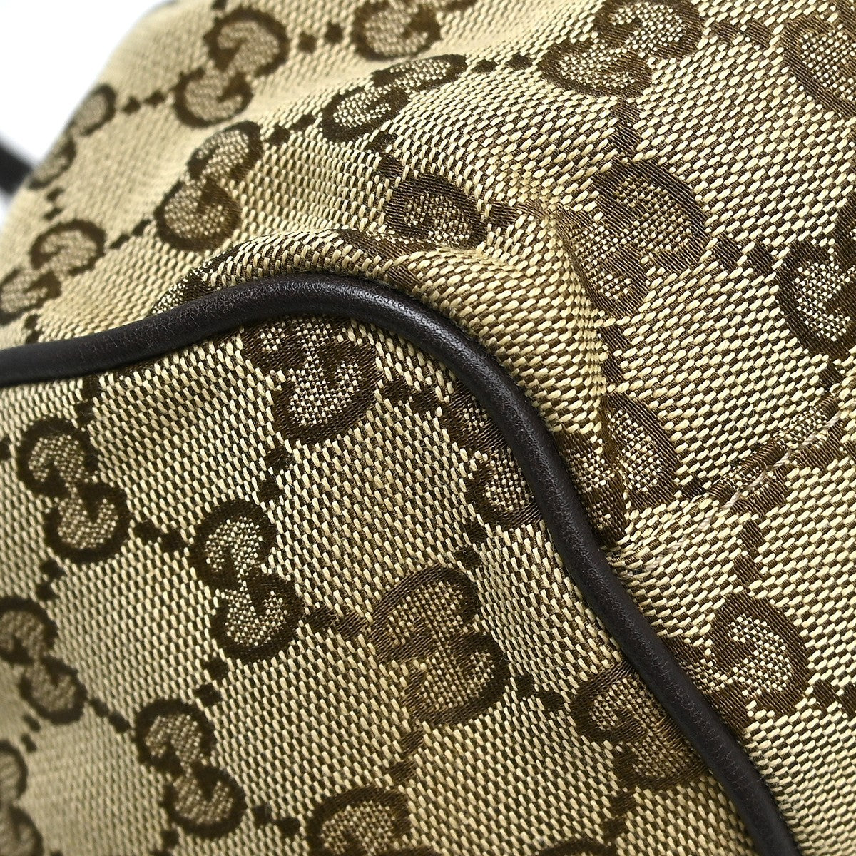 Gucci Beige Canvas GG Tote 2way Handbag Vintage