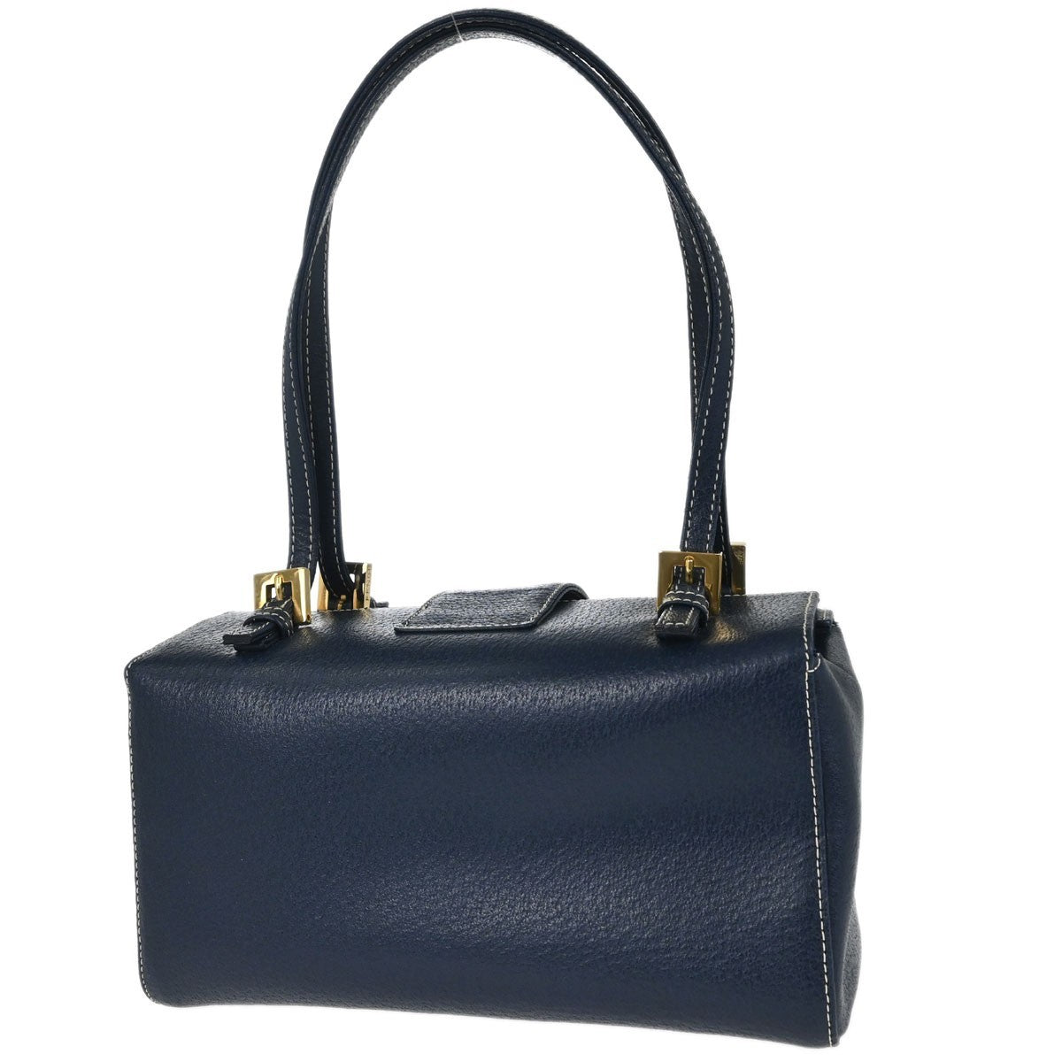 Borsa Fendi Baguette Box vintage in pelle blu