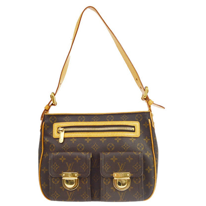 Borsa Louis Vuitton Hudson GM Vintage in Tela Monogram Marrone