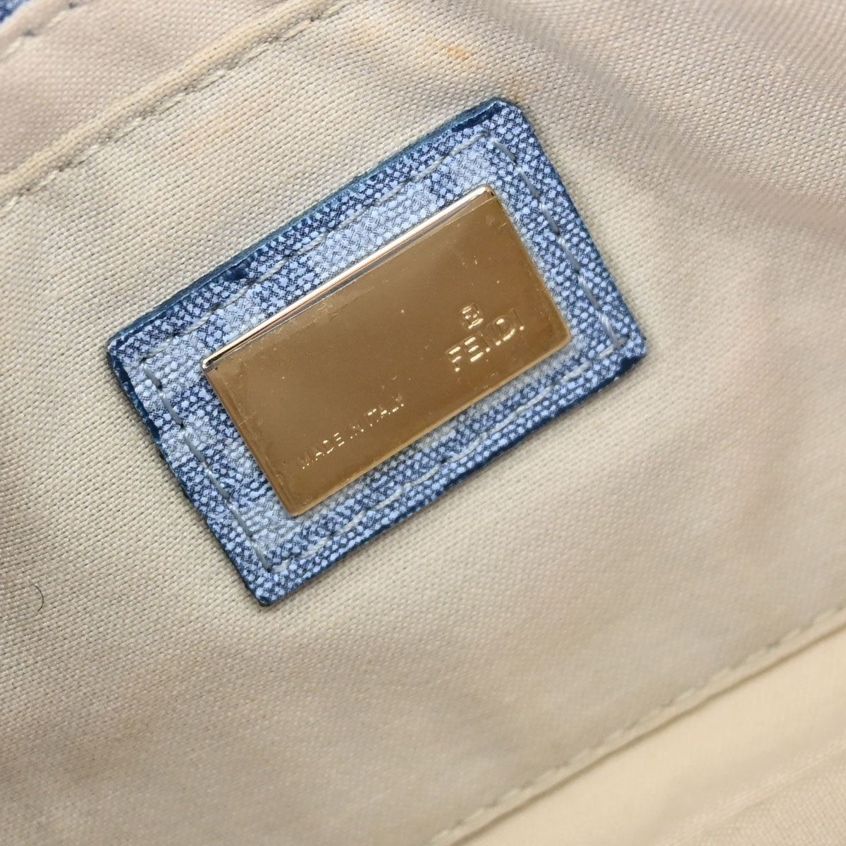 Borsa Fendi Zucchino Vintage in Tela Blu