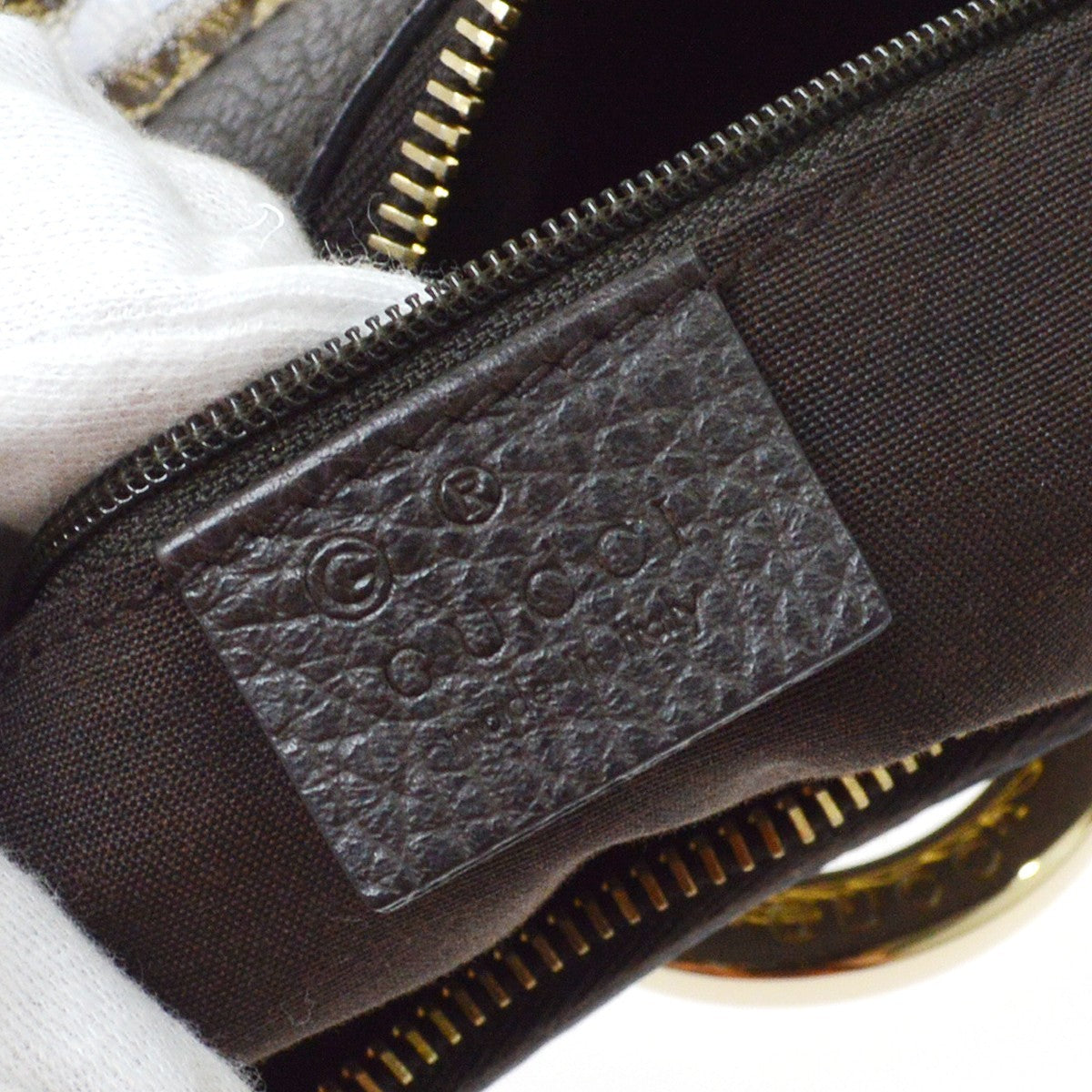 Gucci Beige PVC GG Abbey Line Hand Bag