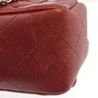 Borsa Chanel Single Flap Vintage in Pelle di Agnello Rossa