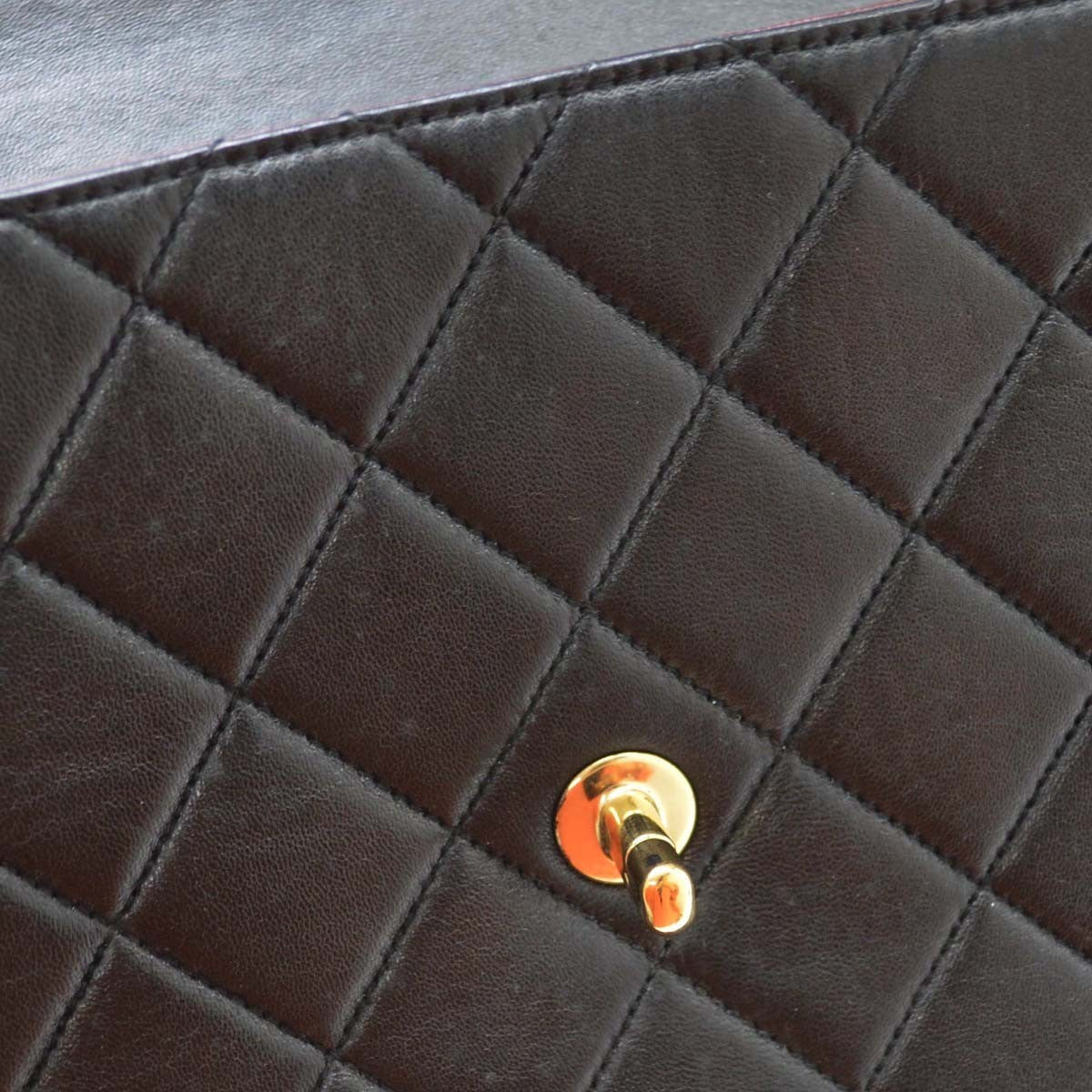 Chanel Black Lambskin Top Handle Handbag