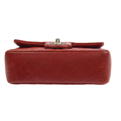Borsa Chanel Single Flap Vintage in Pelle di Agnello Rossa