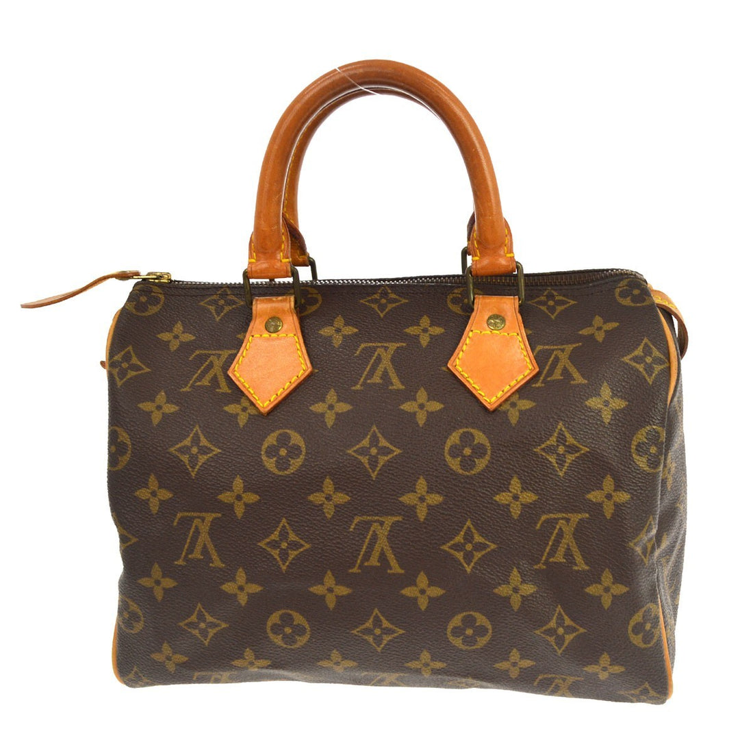 Borsa Louis Vuitton Speedy 25 Vintage in Pelle e Tela Monogram Marrone