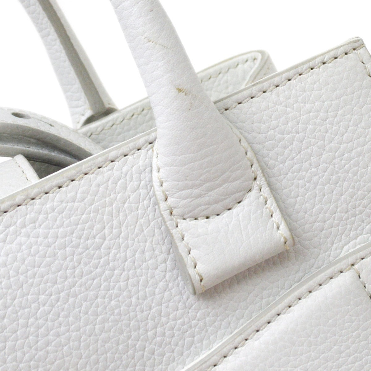 Chanel White Calfskin 2way Handbag
