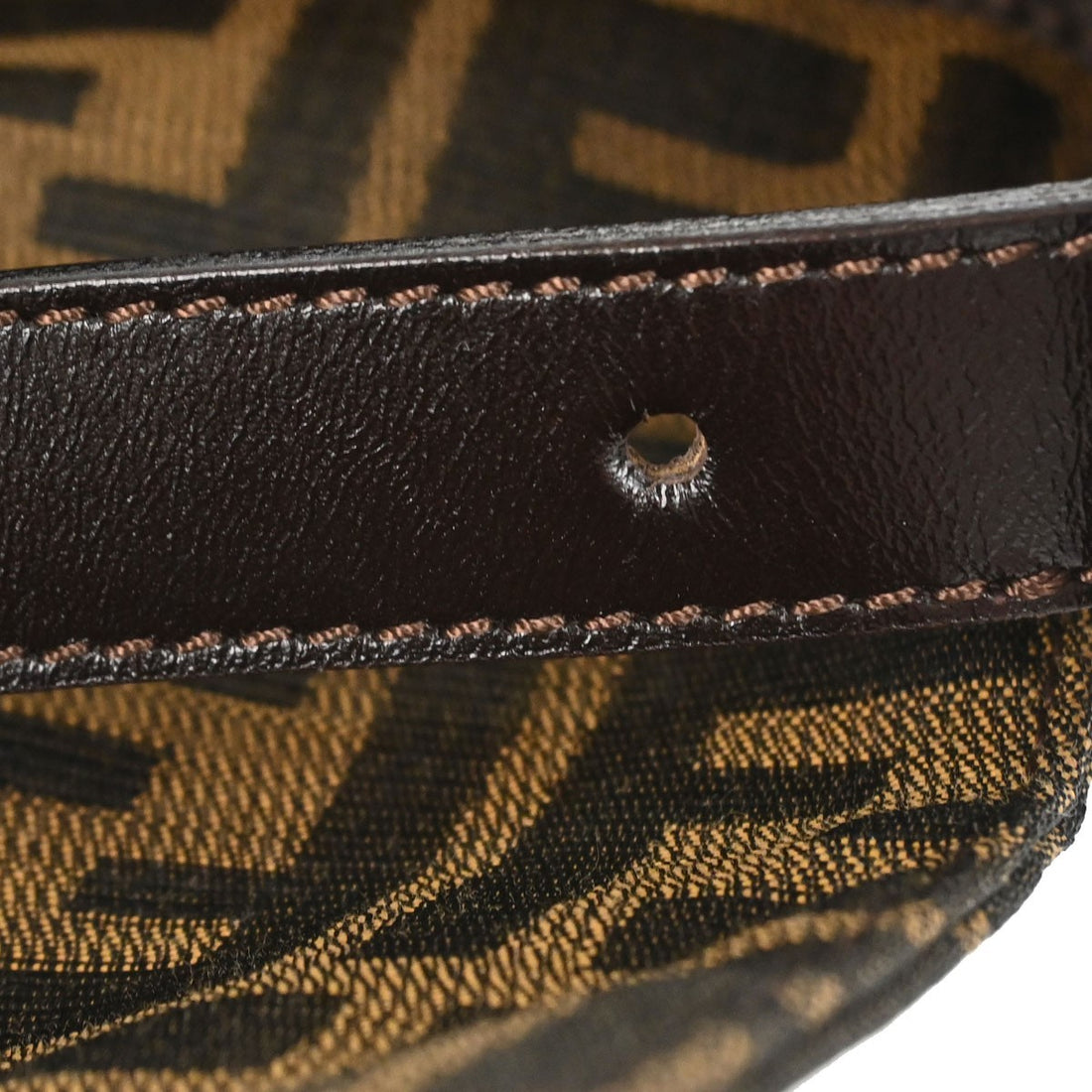 Borsa Fendi Baguette Zucca Vintage in Tela Marrone