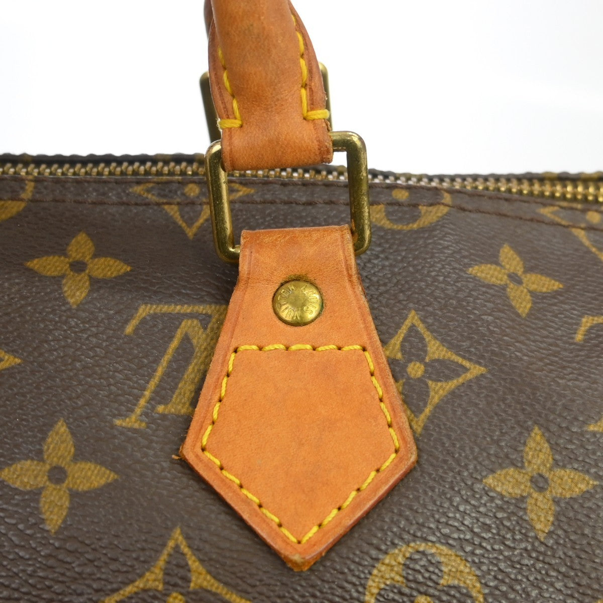 Borsa Louis Vuitton Speedy 35 Vintage in Tela Monogram Marrone