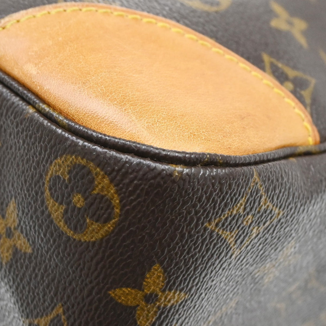 Borsa Louis Vuitton Boulogne 35 Vintage in Pelle Marrone