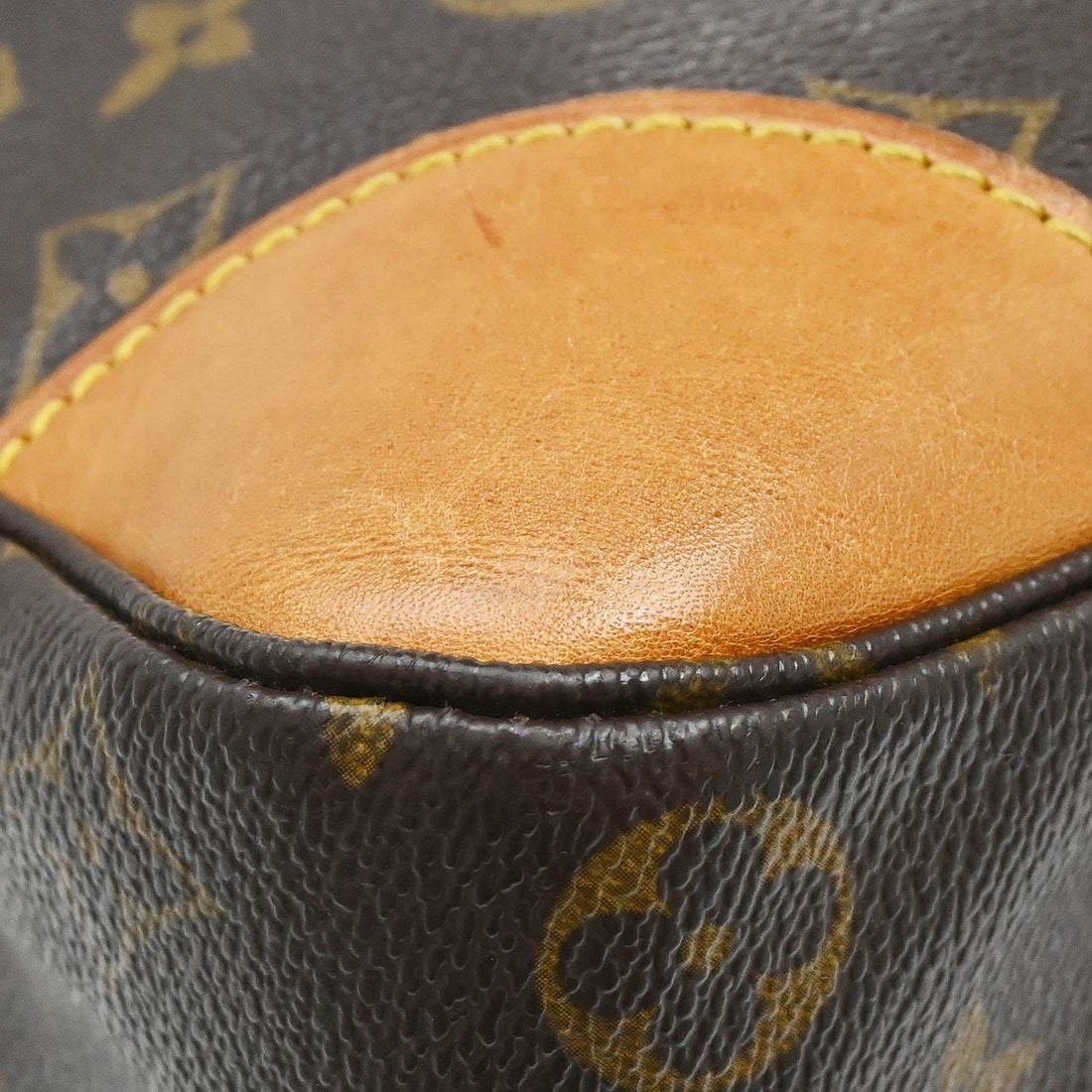 Borsa Louis Vuitton Boulogne 35 Vintage in Pelle Marrone