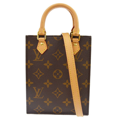 Louis Vuitton Monogram Petit Sac Plat Tote Handbag