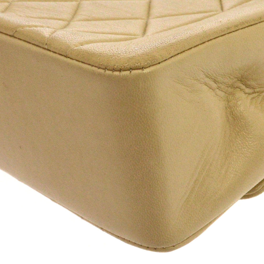 Borsa Chanel Small Diana Vintage in Pelle di Agnello Beige