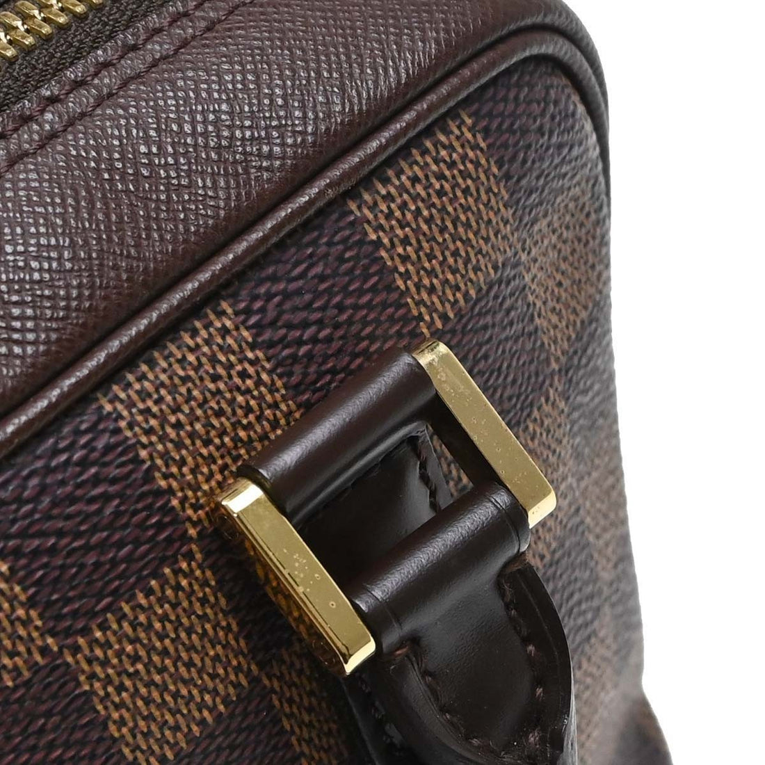 Borsa Louis Vuitton Damier Triana Handbag Vintage in Damier Canvas Marrone