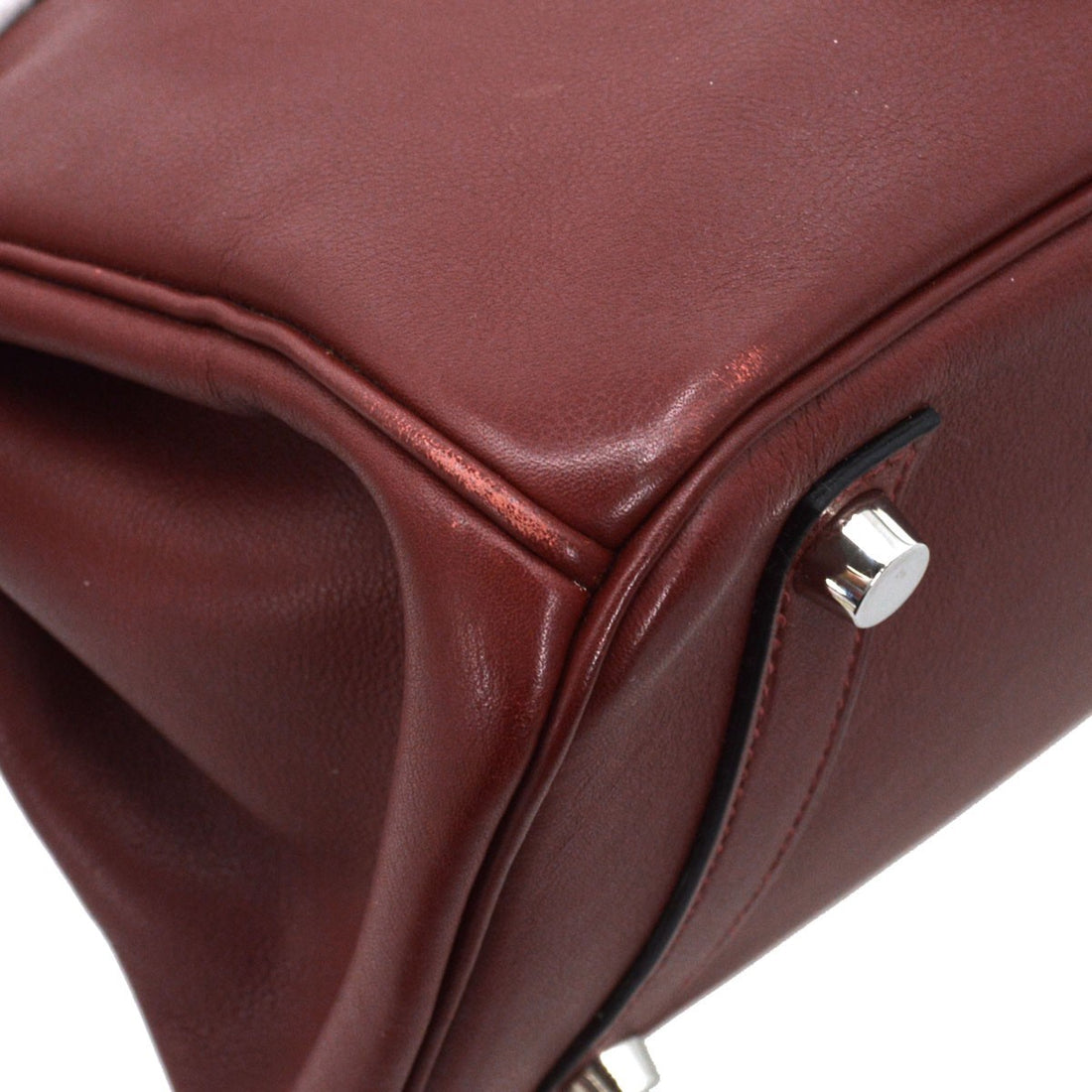 Borsa Hermès Rouge H Swift Birkin 30 Handbag Vintage in Pelle Swift Rouge H