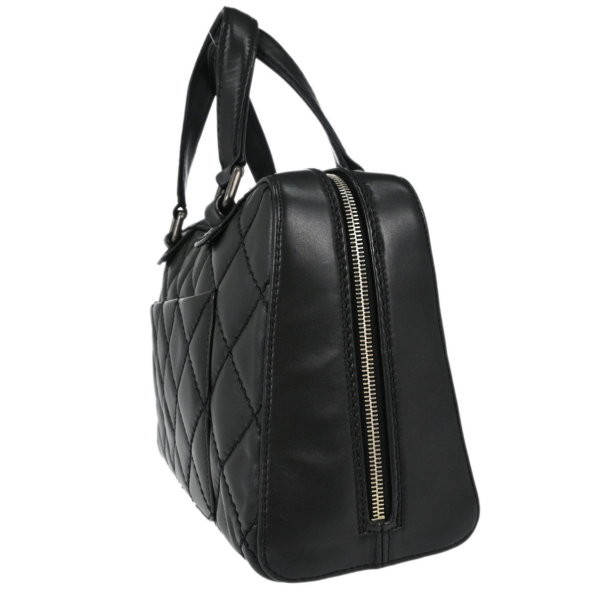 Borsa Chanel Wild Stitch Vintage in Pelle di Vitello Nera