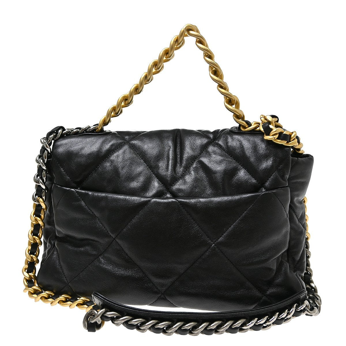 Chanel Black Lambskin 19 Large 2way Handbag