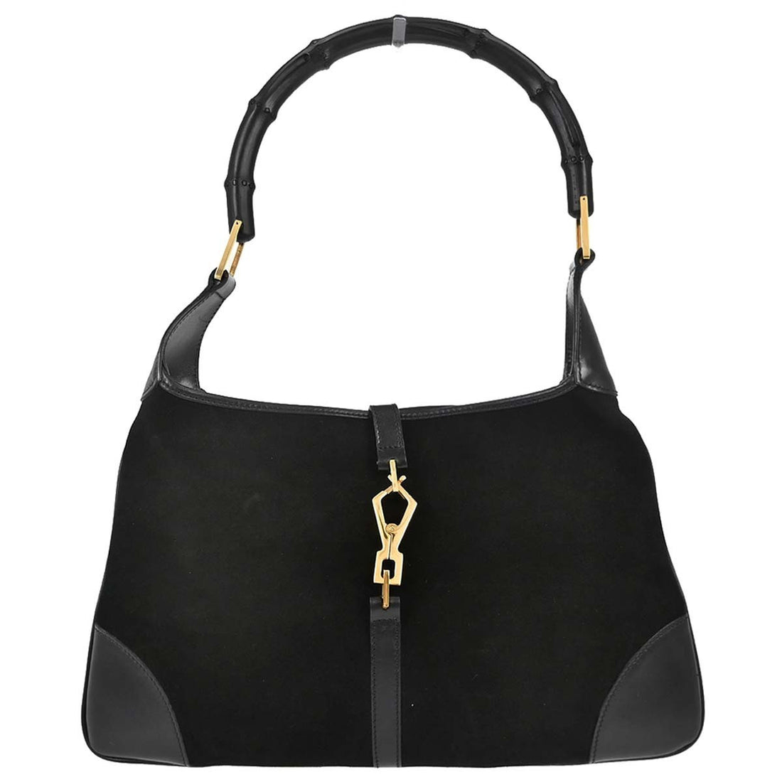 Borsa Gucci Bamboo Hobo Vintage in Camoscio Nero