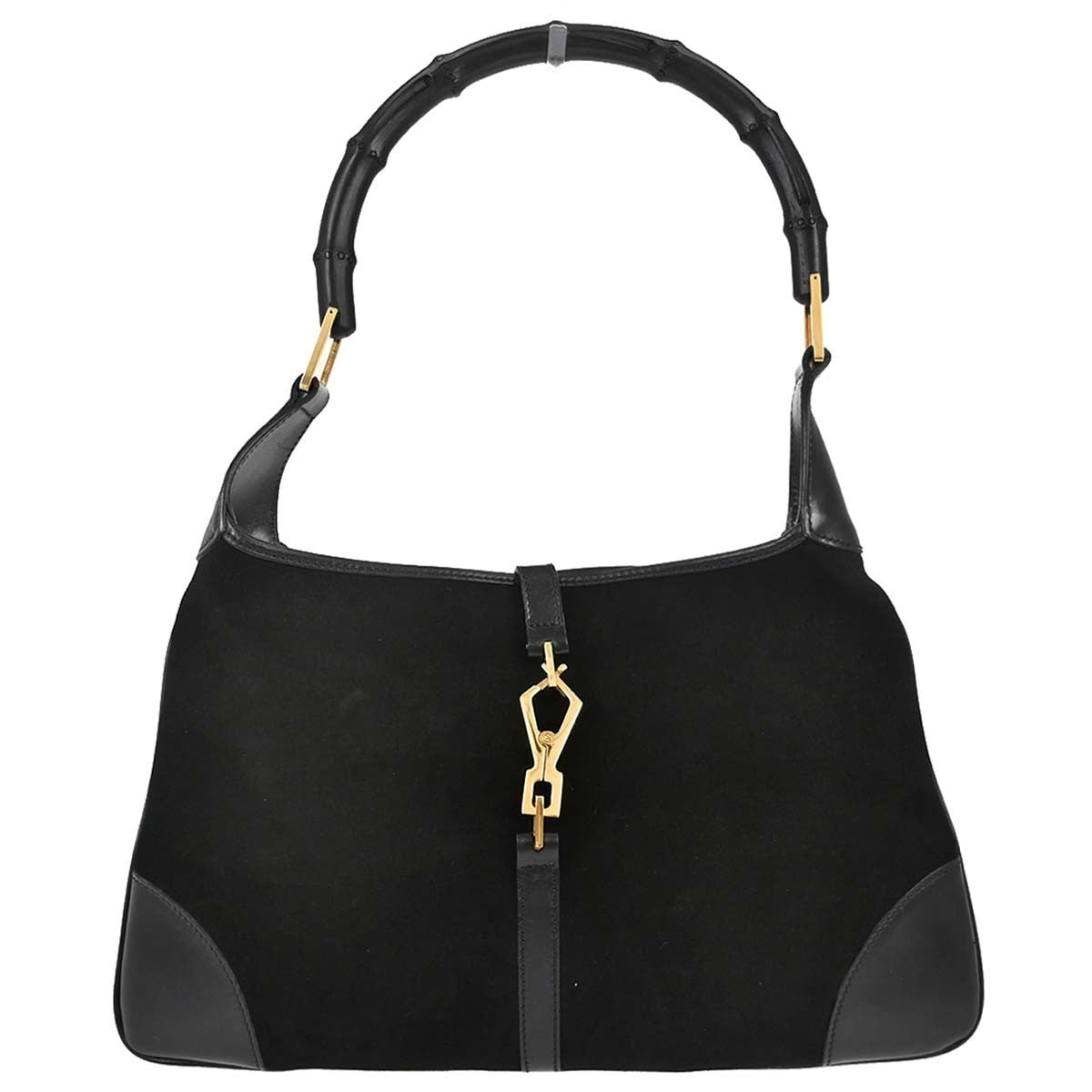Borsa Gucci Bamboo Hobo Vintage in Camoscio Nero