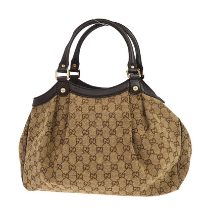 Gucci Brown Sukey GG Tote Bag
