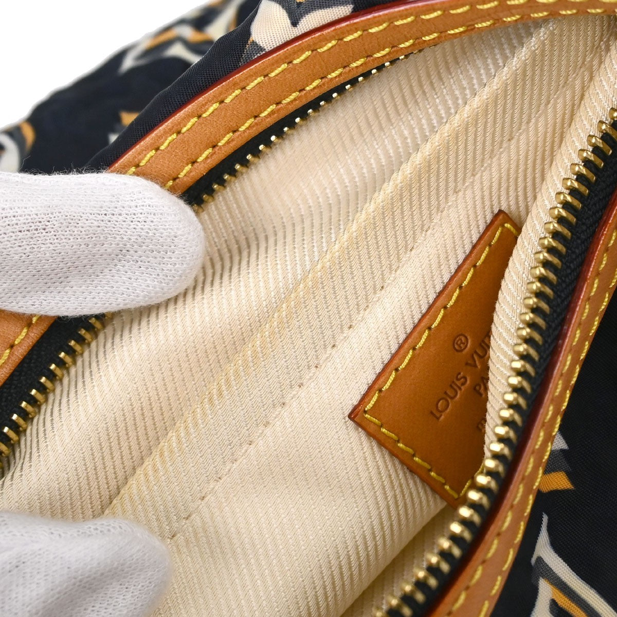 Louis Vuitton Navy Cruise Bulles PM Handbag Vintage