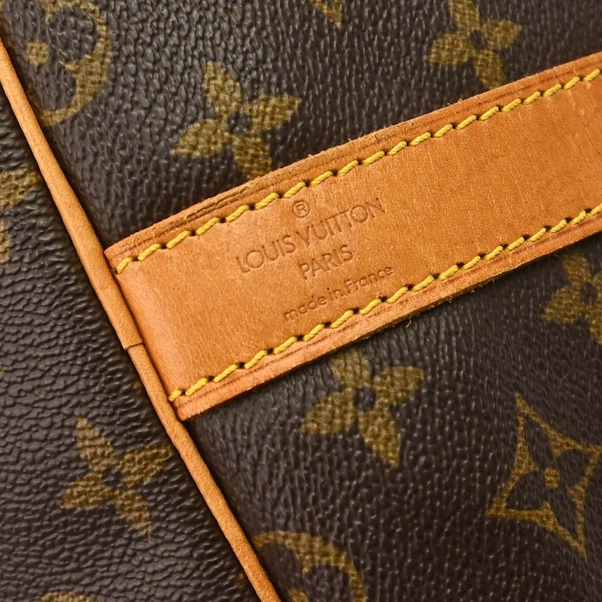 Borsa Louis Vuitton Keepall Bandoulière 60 Vintage in Tela Monogram Marrone