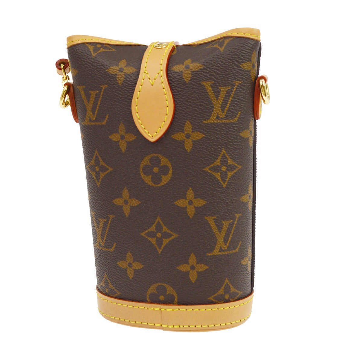 Borsa Louis Vuitton Fold Me Pouch Vintage in Tela Monogram Marrone