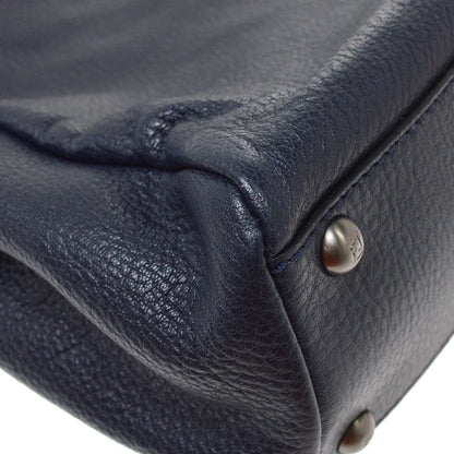 Fendi Navy Peekaboo Handbag
