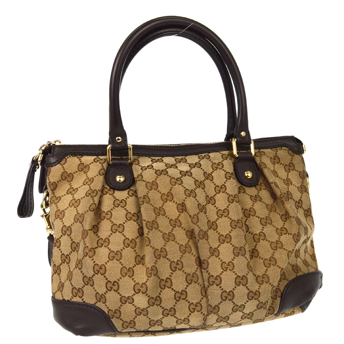Gucci Beige GG Sukey 2way Handbag Vintage