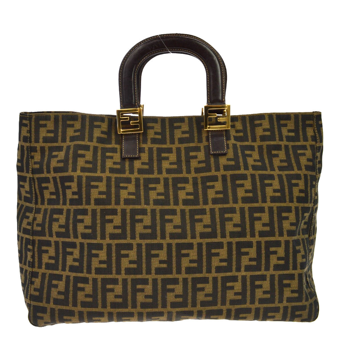 Borsa Fendi Zucca Tote Grande Vintage in Tela Marrone