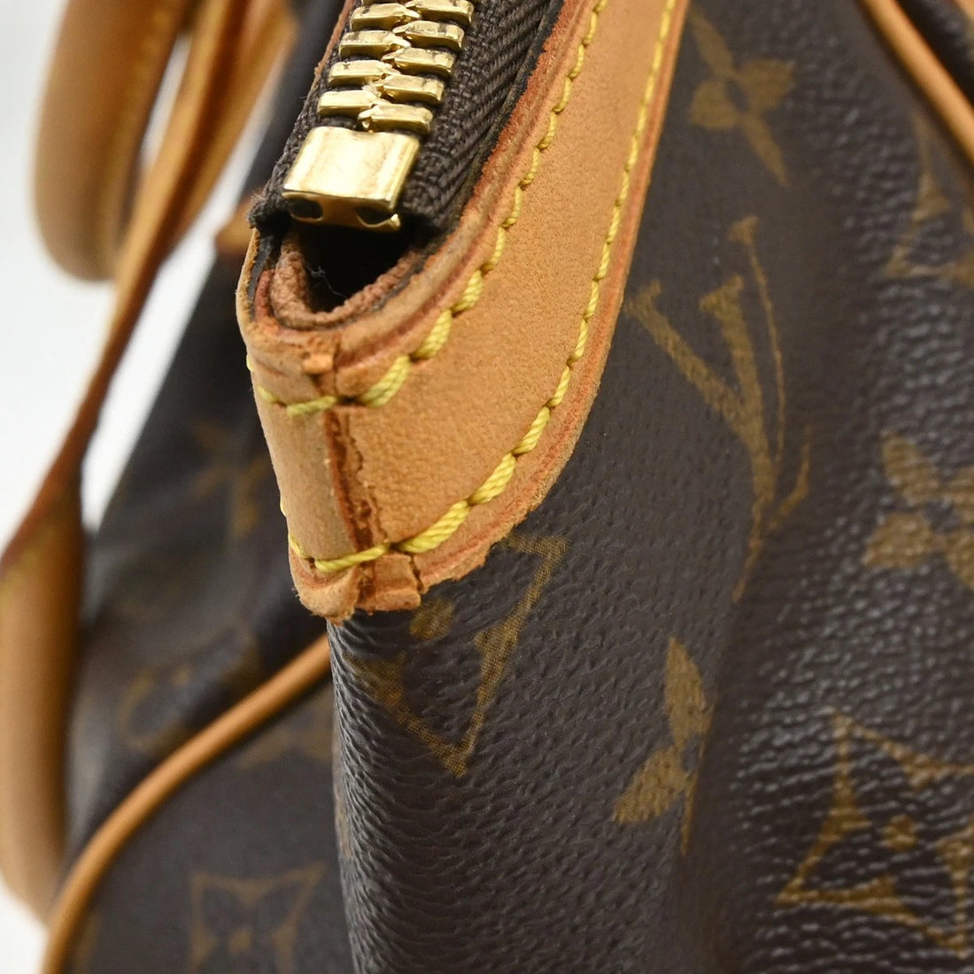 Borsa Louis Vuitton Monogram Tivoli GM Handbag Vintage in Monogram Canvas, Leather Marrone
