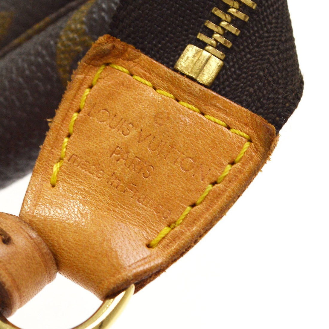 Borsa Louis Vuitton Monogram Pochette Accessoires Handbag Vintage in Monogram Canvas Marrone