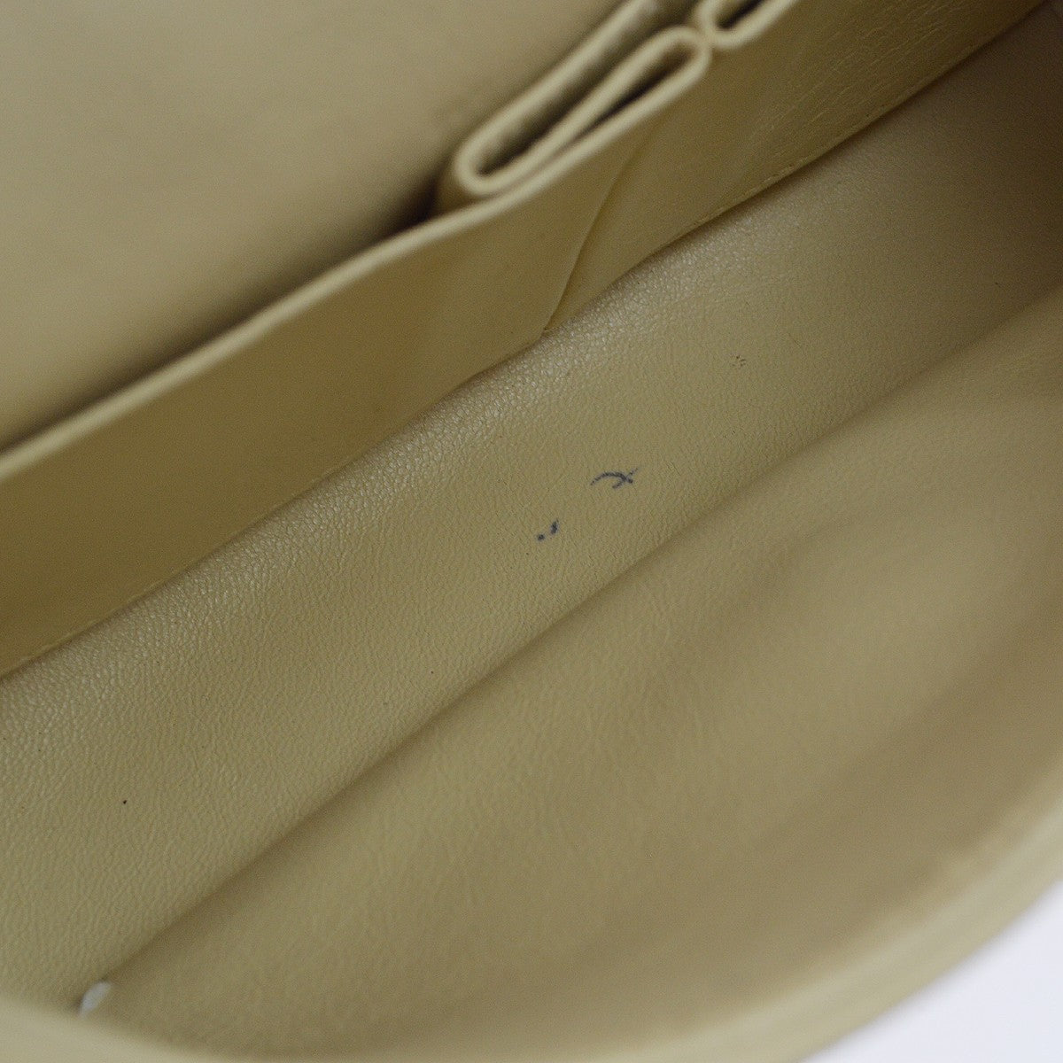 Chanel Beige Lambskin Medium Classic Double Flap Shoulder Bag
