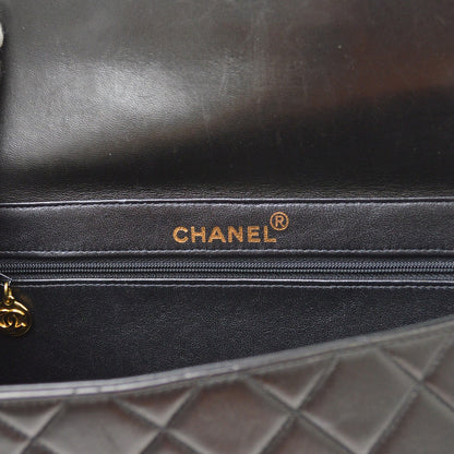 Chanel Black Lambskin Double Sided Classic Flap Handbag